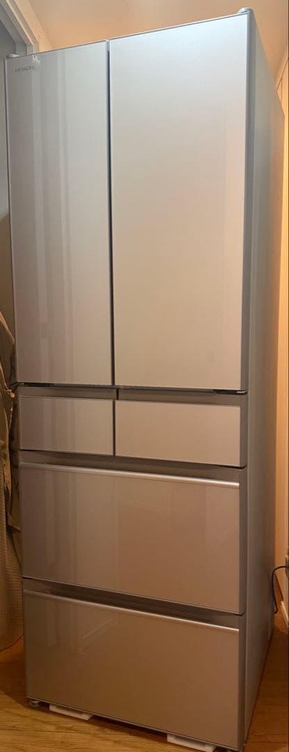 直取引専用 HITACHI R-HW54R 冷蔵庫 2021年製 クリスタルドア