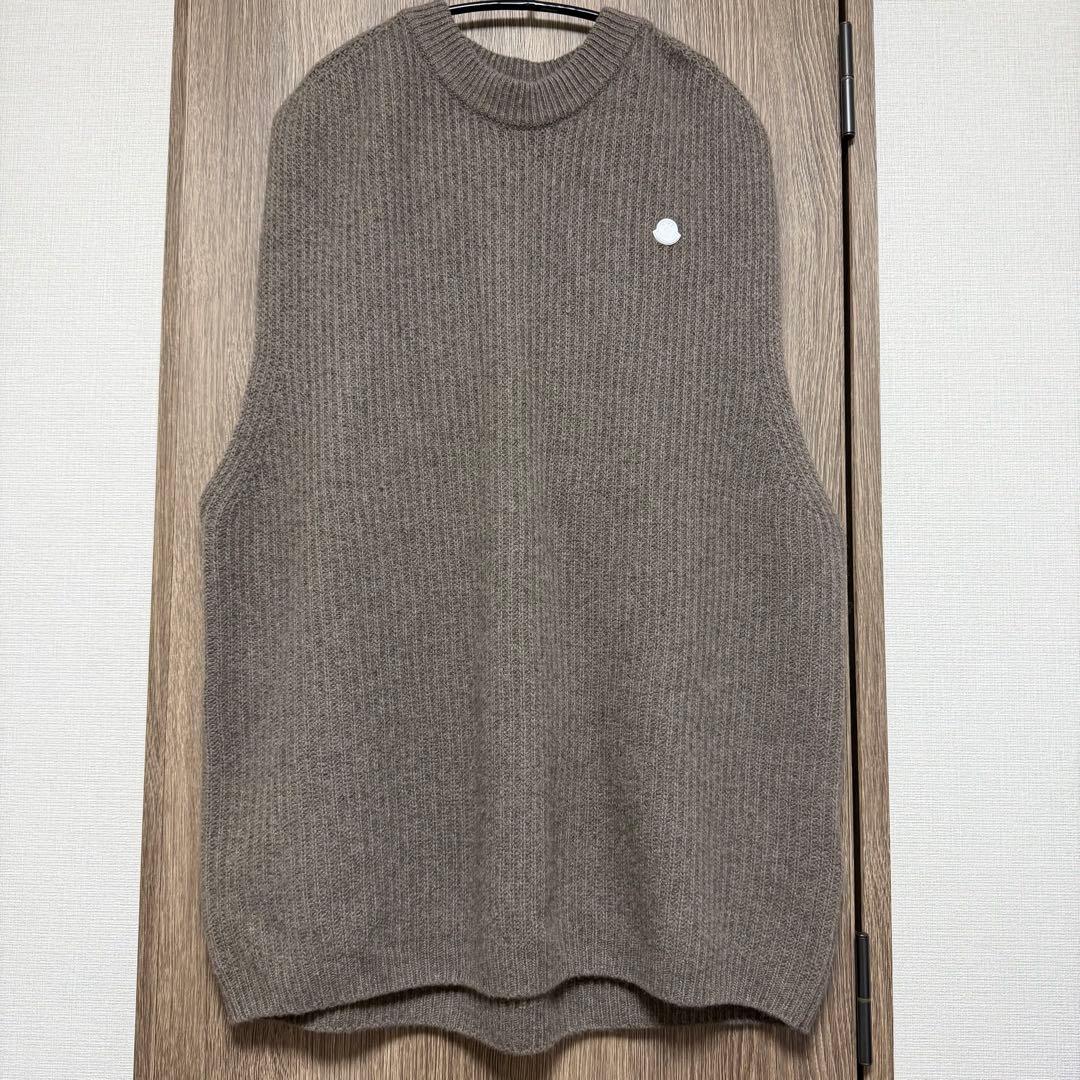 モンクレール　ブラウン ニットベスト