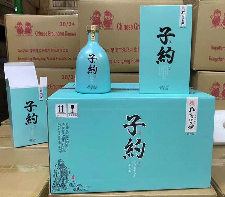 孔府家酒(こうふかしゅ) 子約 40.8度 500ml×6点セット 濃香型白酒♪