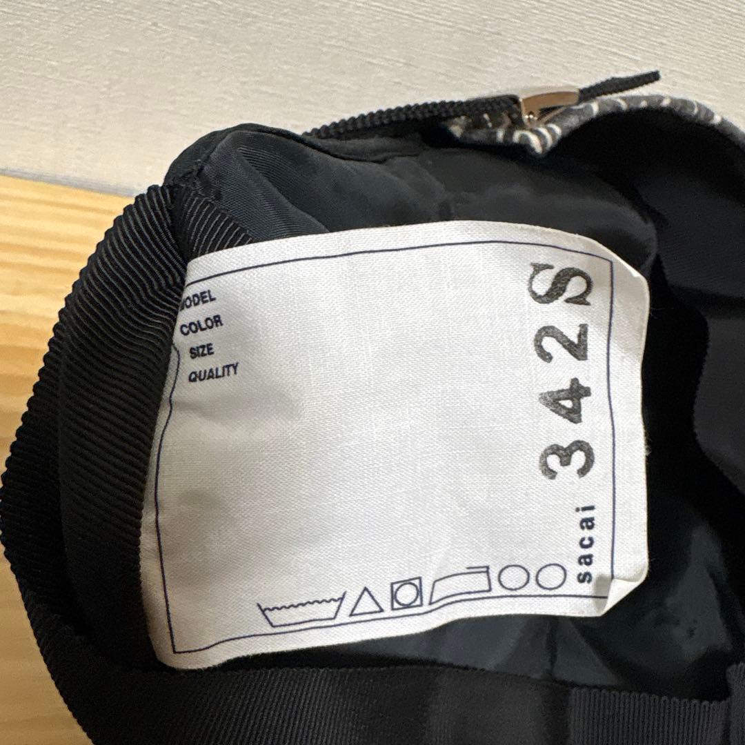 sacaiバンダナ柄 グレーキャップ Sロゴ