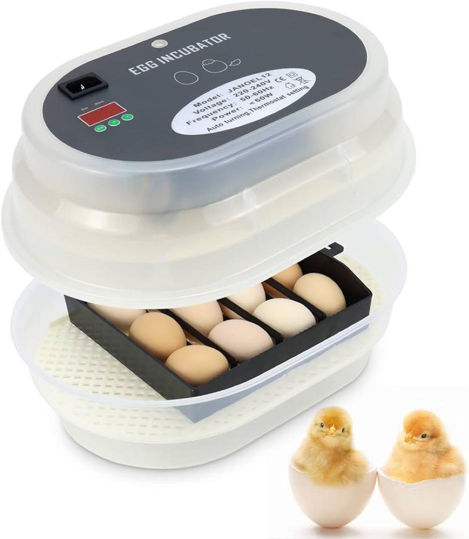自動孵卵器 孵化器 インキュベーター 小型孵卵器 鳥類専用ふ卵器 自動転卵 自動
