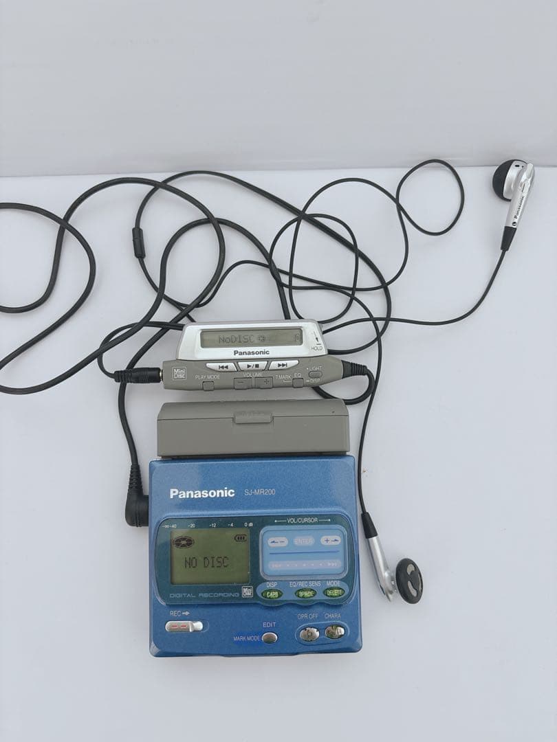 パナソニック MDプレーヤー SJ−MR200 通電確認OK