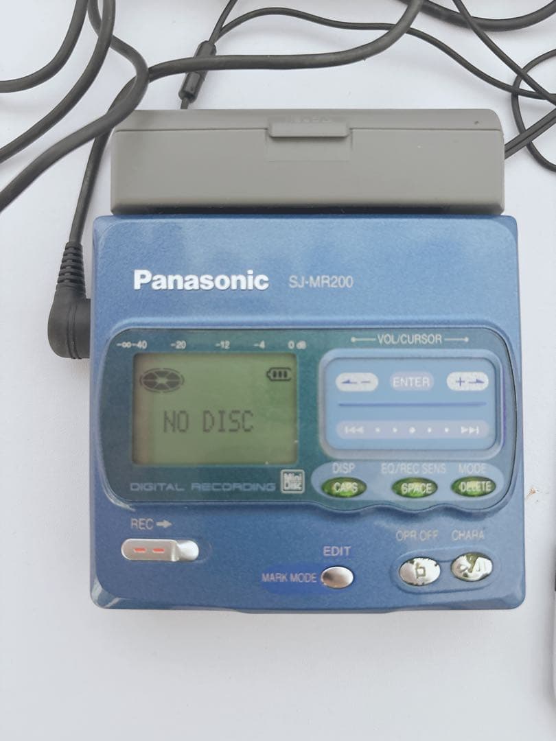 パナソニック MDプレーヤー SJ−MR200 通電確認OK