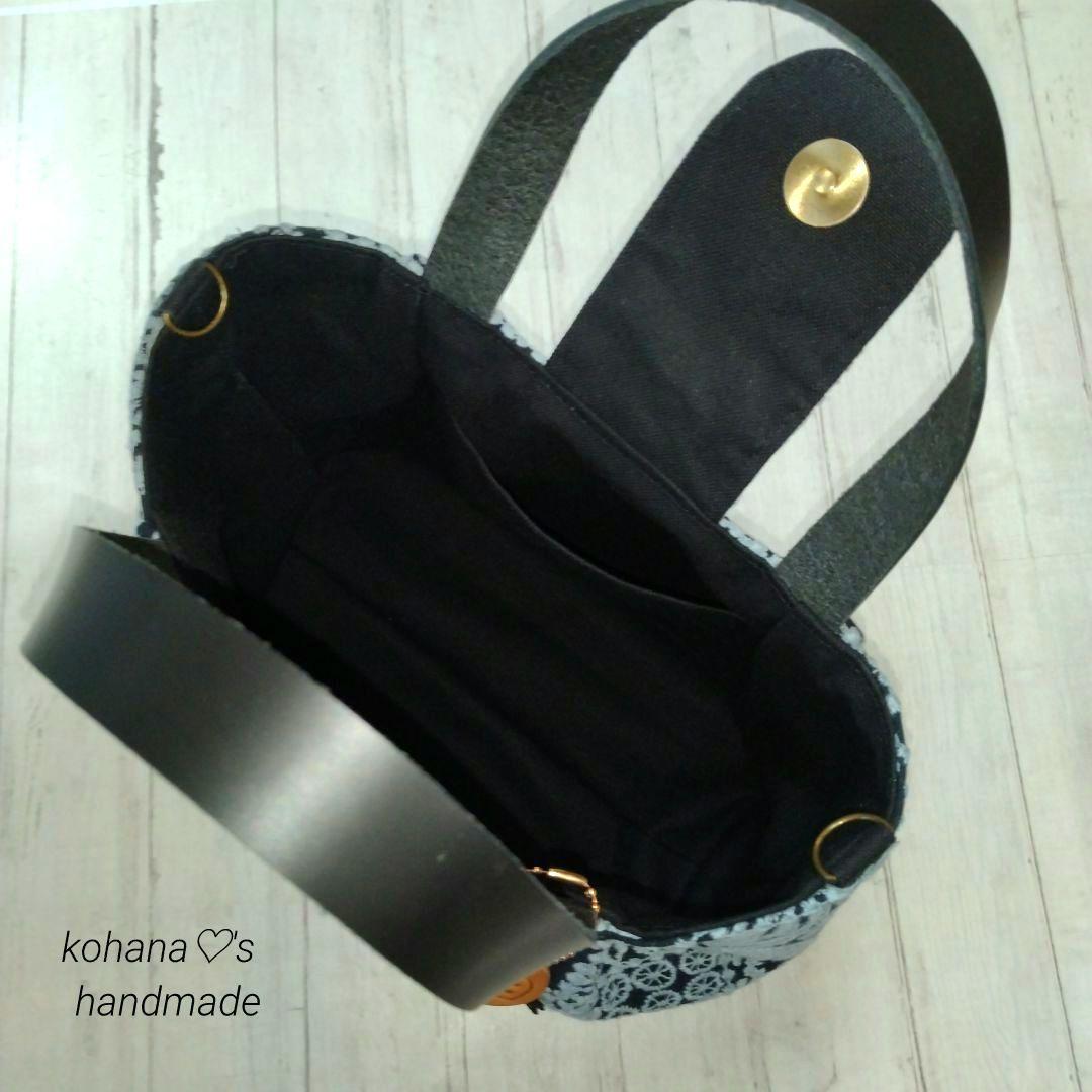 【ゆうこ】ハンドメイドஐ..タブ付きタック入り2wayトートバッグ∂б
