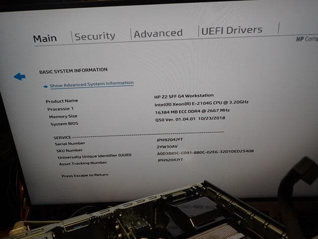 hp Z2 G4sff windows11 16GB 500GB-HDD美品快調