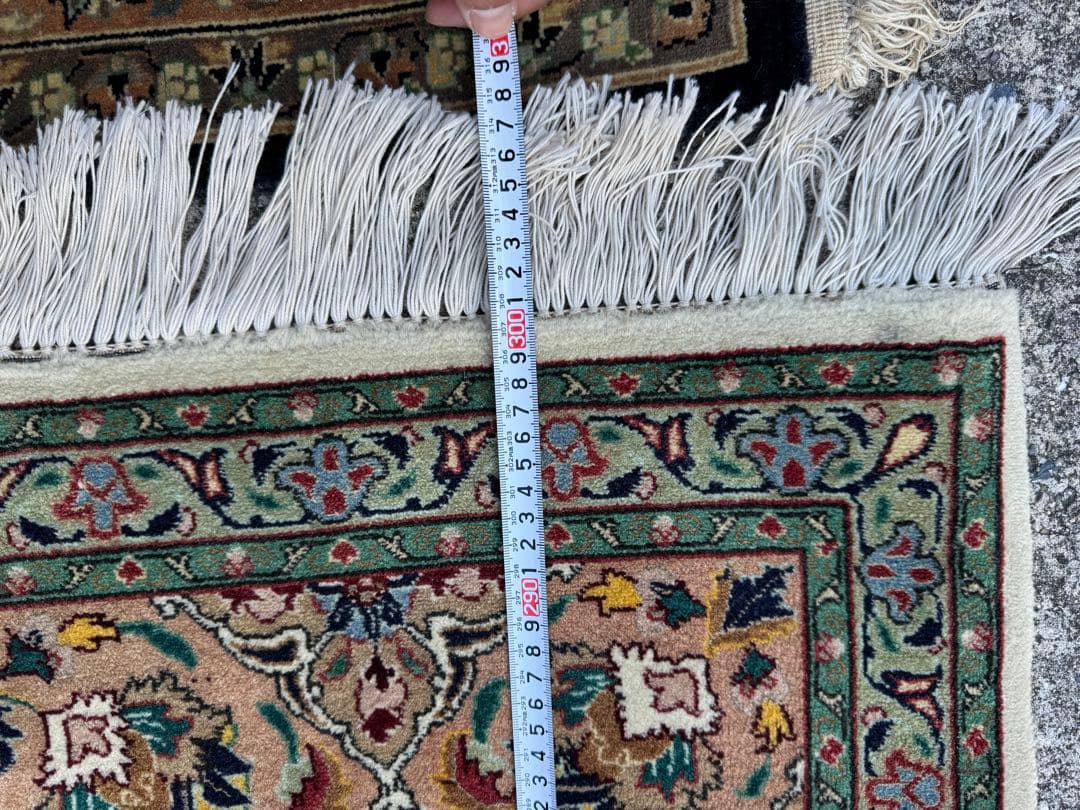 イラン 手織り 高級ペルシャ絨毯 大判300×200cm ウール100% ラグ