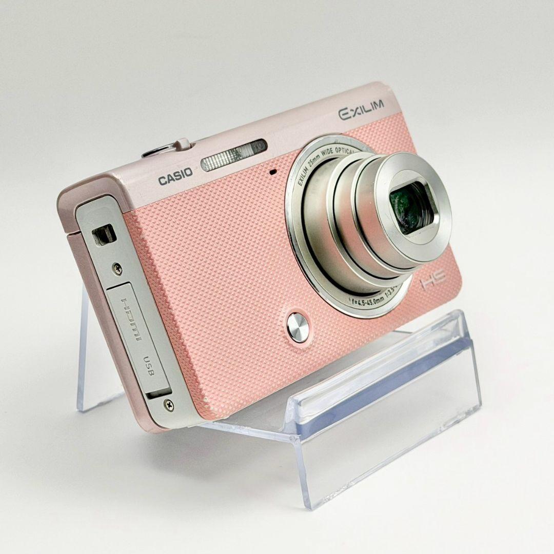 【人気カラー】CASIO EX-ZR60 動作OK ピンク デジカメ 113-7