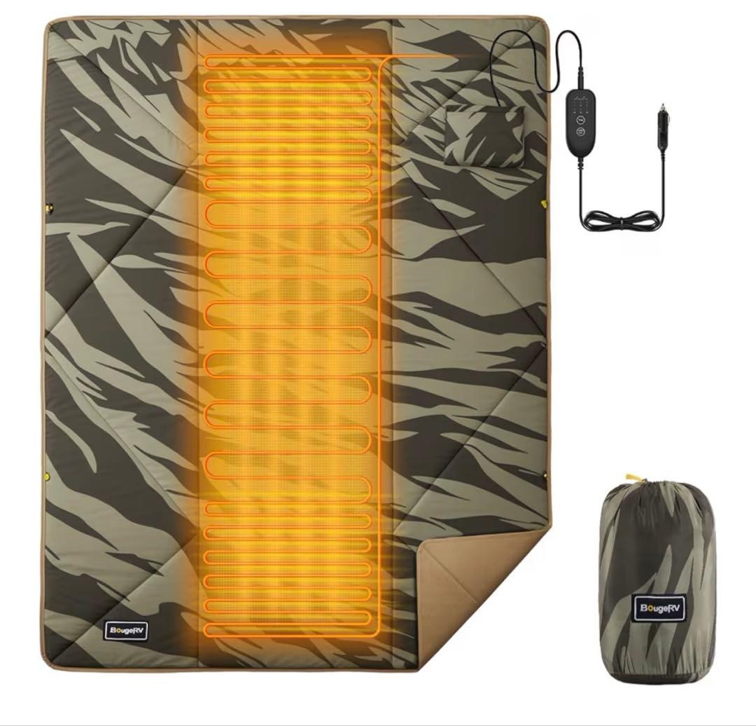 新品‼️BougeRV 12V電気毛布✨2個セット✨180×130✨5段階温度調整