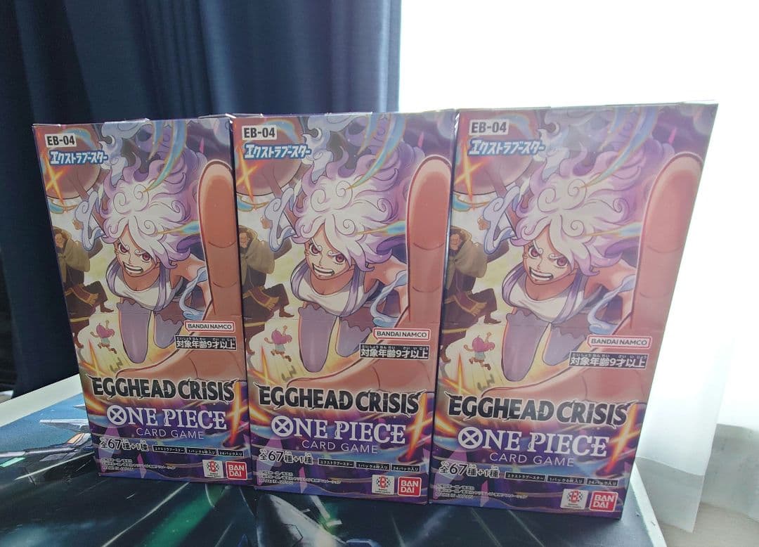 EGGHEAD CRISIS ワンピースカードゲーム 3BOX　テープ付き