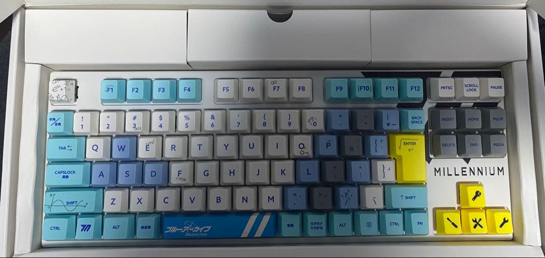 ふもコレ×ブルーアーカイブ キーボード　ミレニアムサイエンススクール