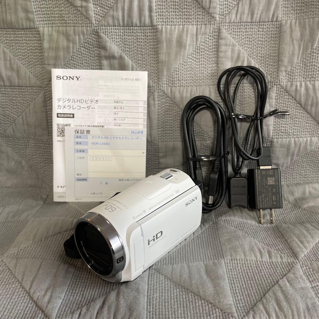 美品 23年製 SONY ハンディカム HDR-CX680