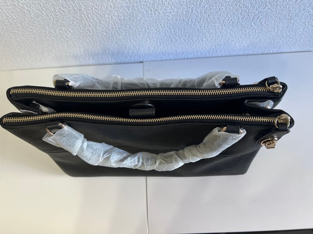 【SALE】COACHブラック 合成皮革 ビジネスバッグ ハンドバッグ