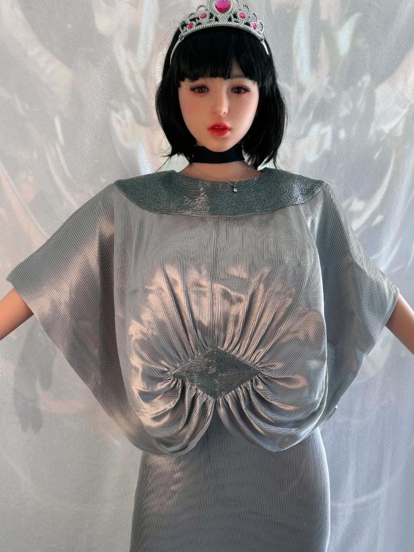 ダイアナ妃 シルバーロングドレス 英国王室御用達 GNYUKI TORIMARU