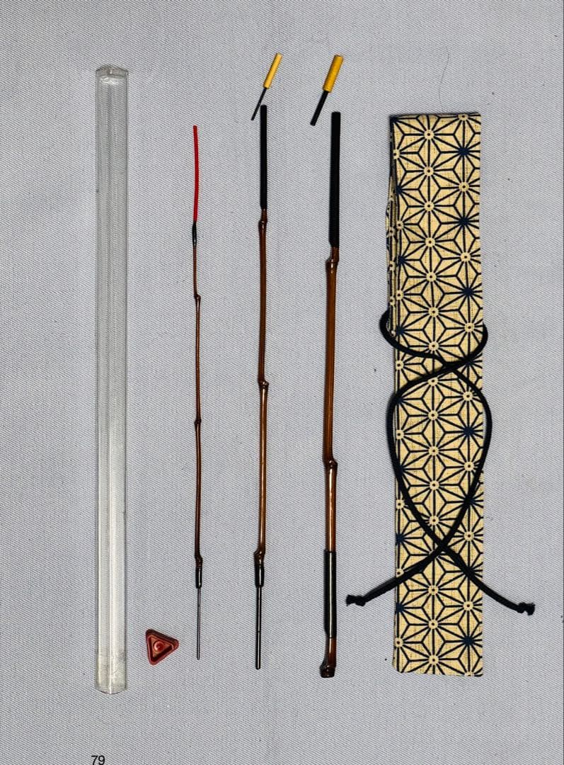 品川和竿やす製作の全竹タナゴ竿　三本継