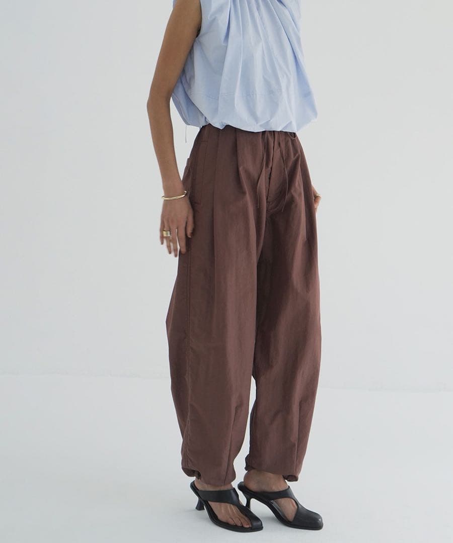 パンツ CLANE COTTON PARACHUTE PANTS