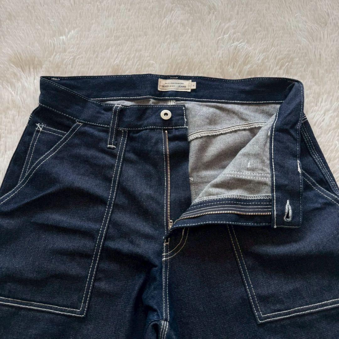 niko and... JEANS✨デニム　セットアップ　インディゴ染め M