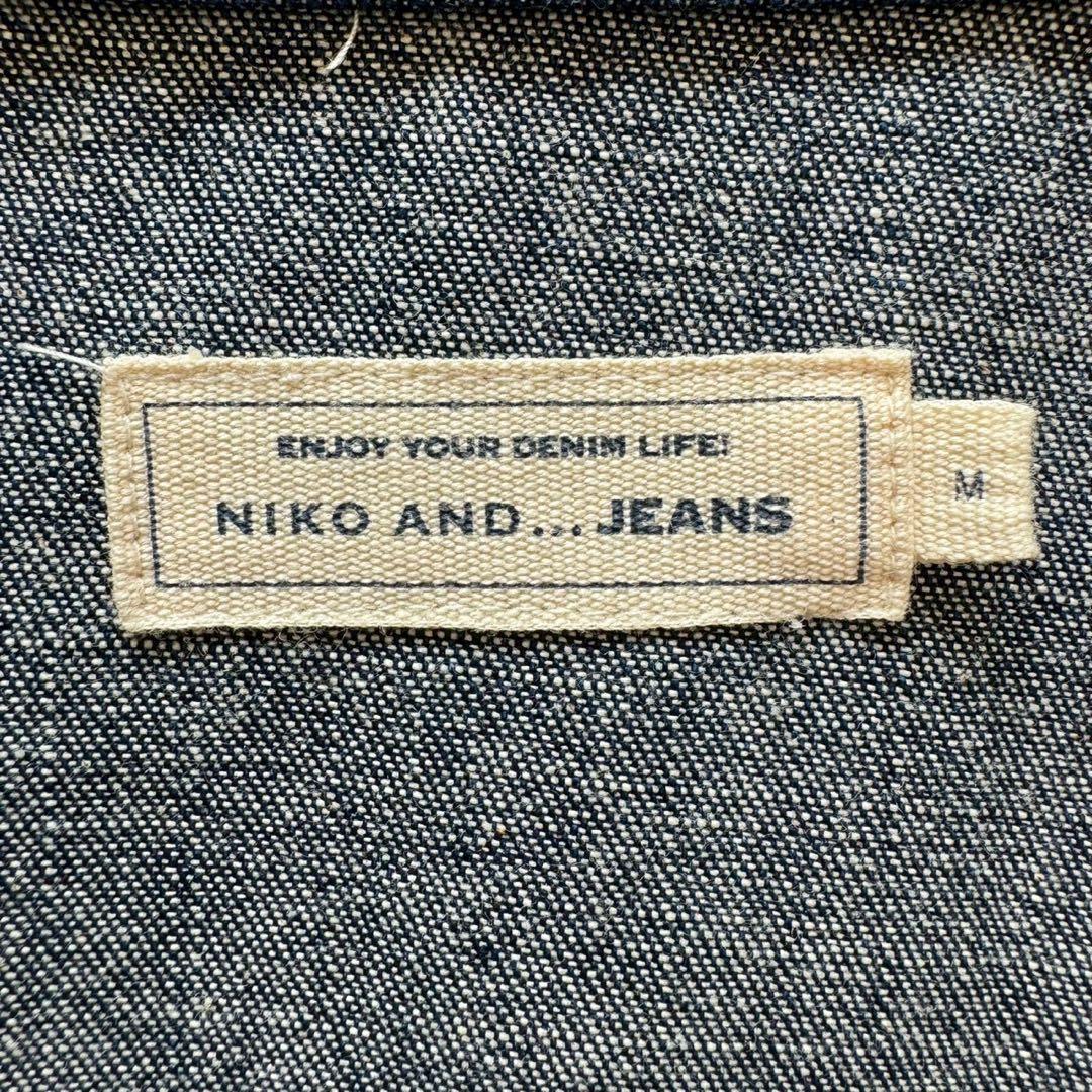 niko and... JEANS✨デニム　セットアップ　インディゴ染め M
