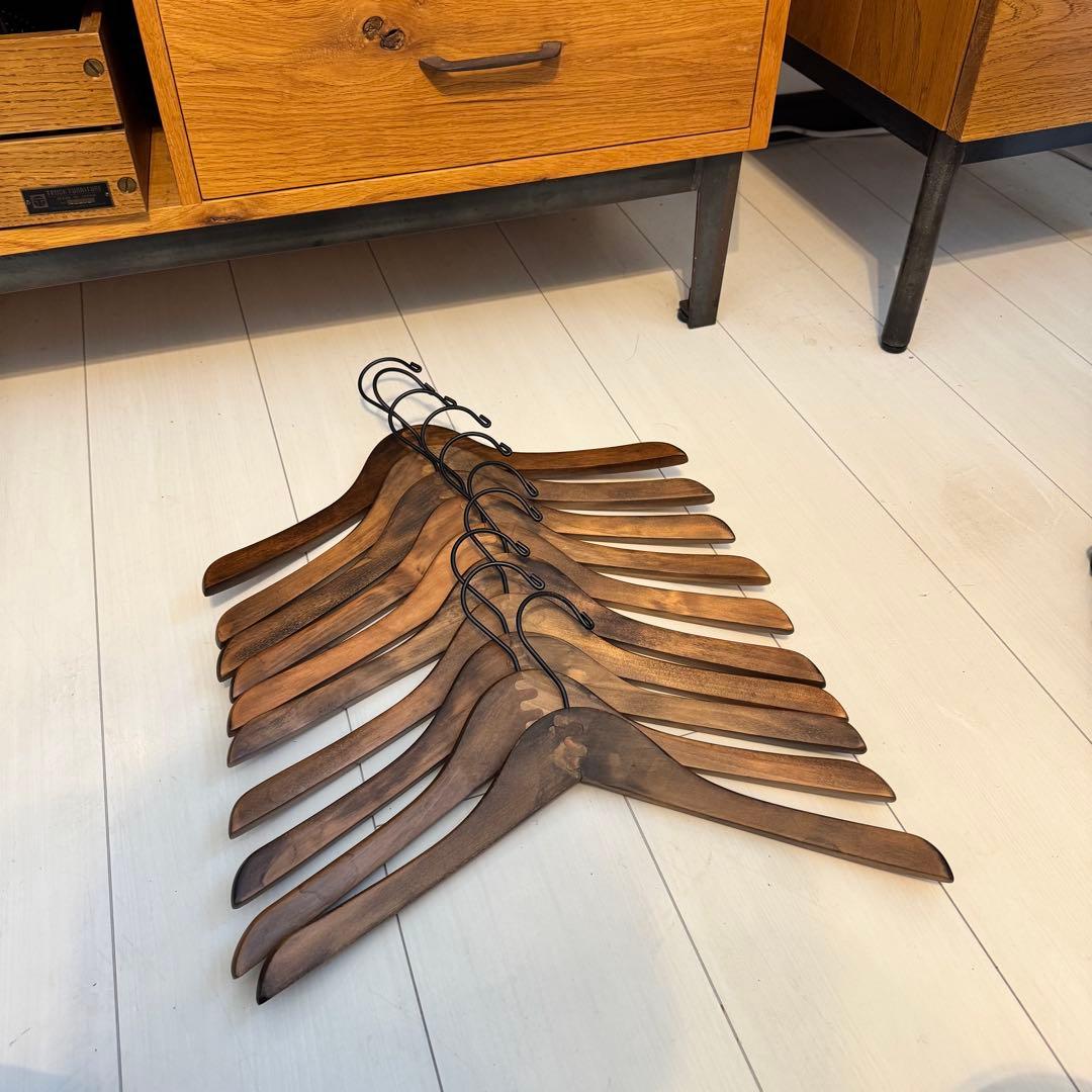 廃盤品 TRUCK FURNITURE　トラックファニチャー 木製ハンガー10本