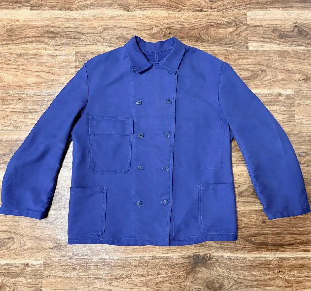 【レア】60s ダブルブレスト モールスキン ワークジャケット XL