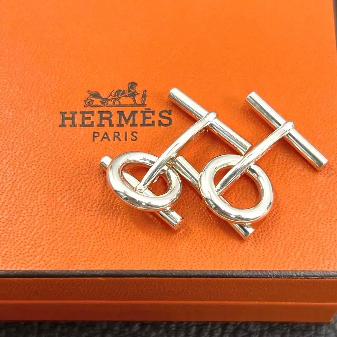 HERMES エルメス ミニ シェーヌダンクル カフス カフリンクス 925