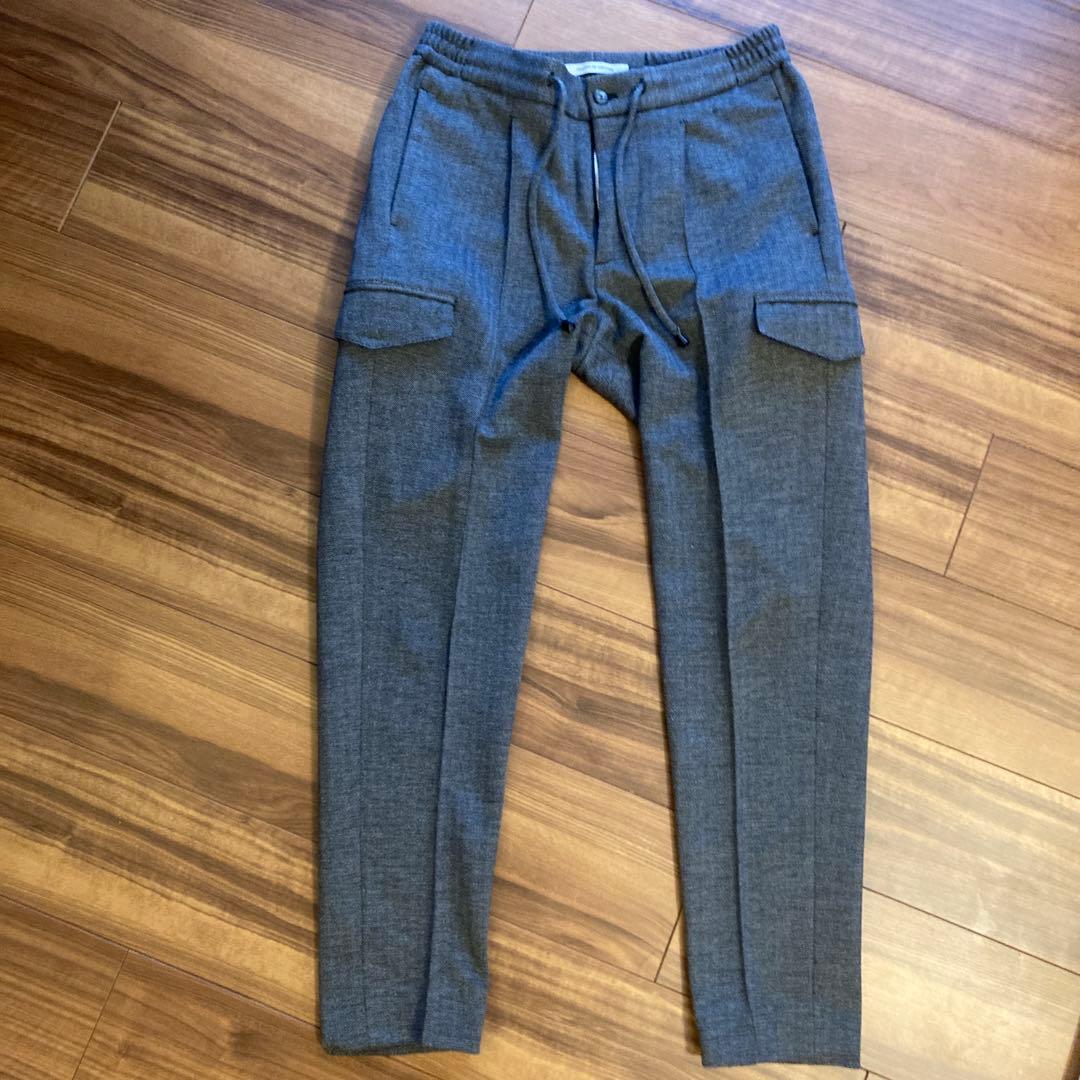 giabs ARCHIVIO 永久クリース ジャージー カーゴパンツ 44