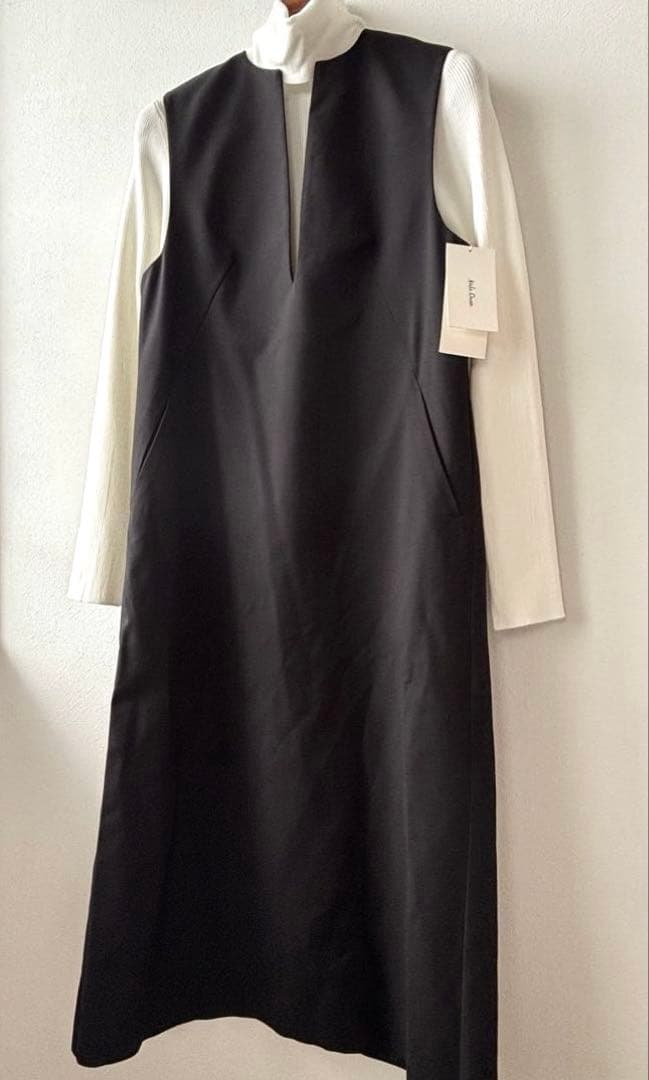 《新品タグ付き》ミラオーウェン リブニットセットレイヤードワンピース