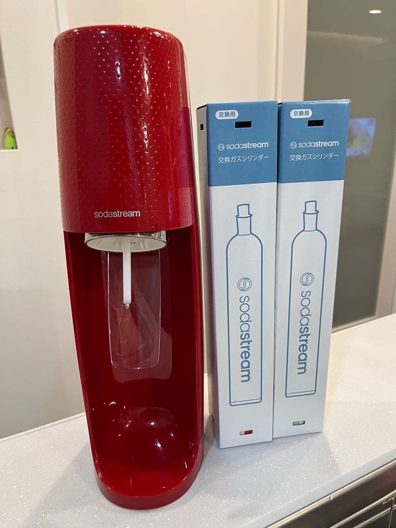 ソーダストリーム スピリット　ガスシリンダー(ブルー未使用)2本セット
