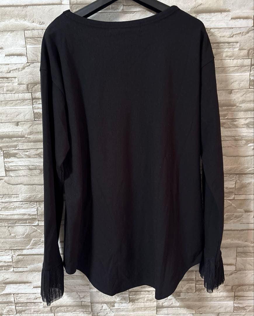 アンナケリー　裏微起毛　カットソー　新品未使用　ブラック