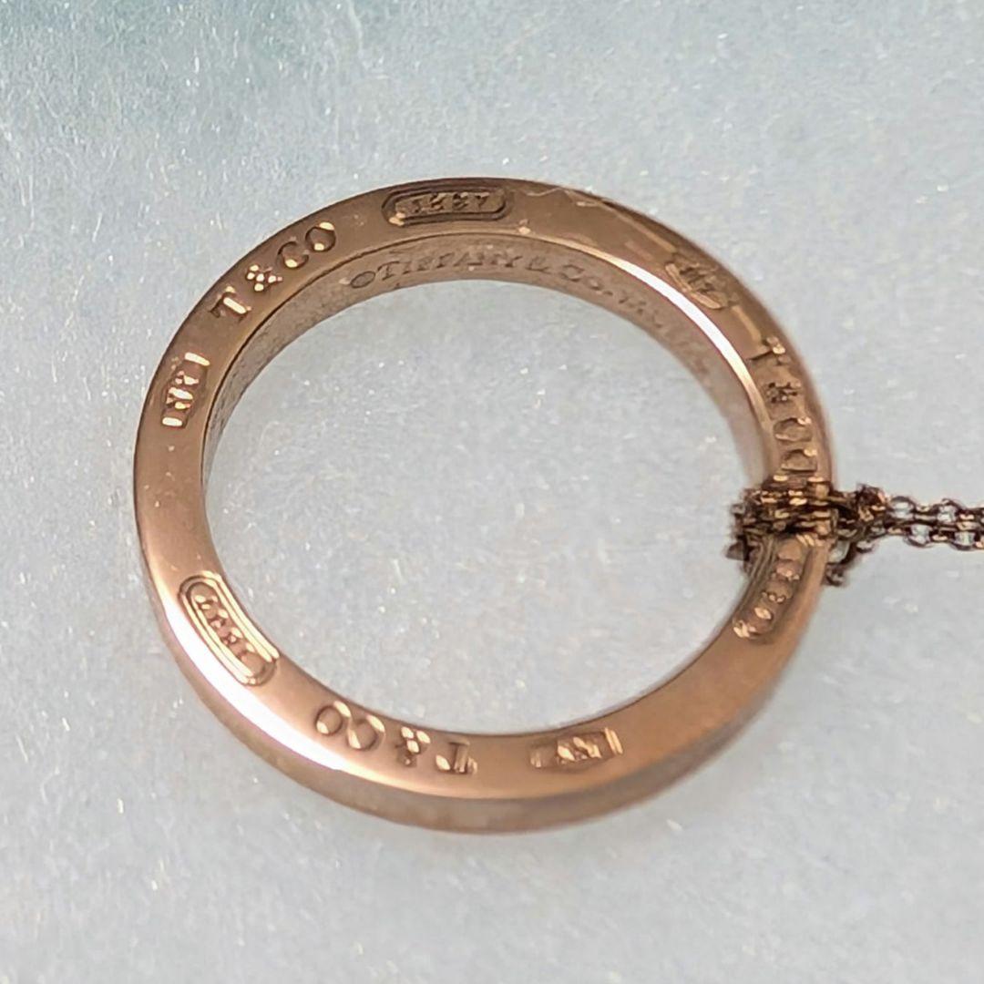 ティファニー 1837 ルベドメタル サークルネックレス ピンクゴールド色