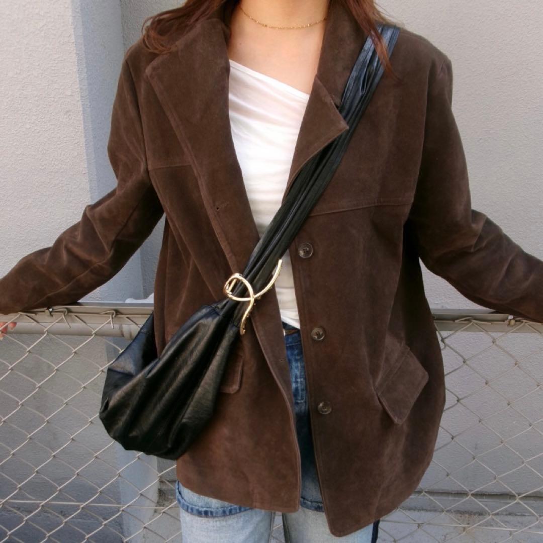 iseeroom. スエードジャケット　ブラウン