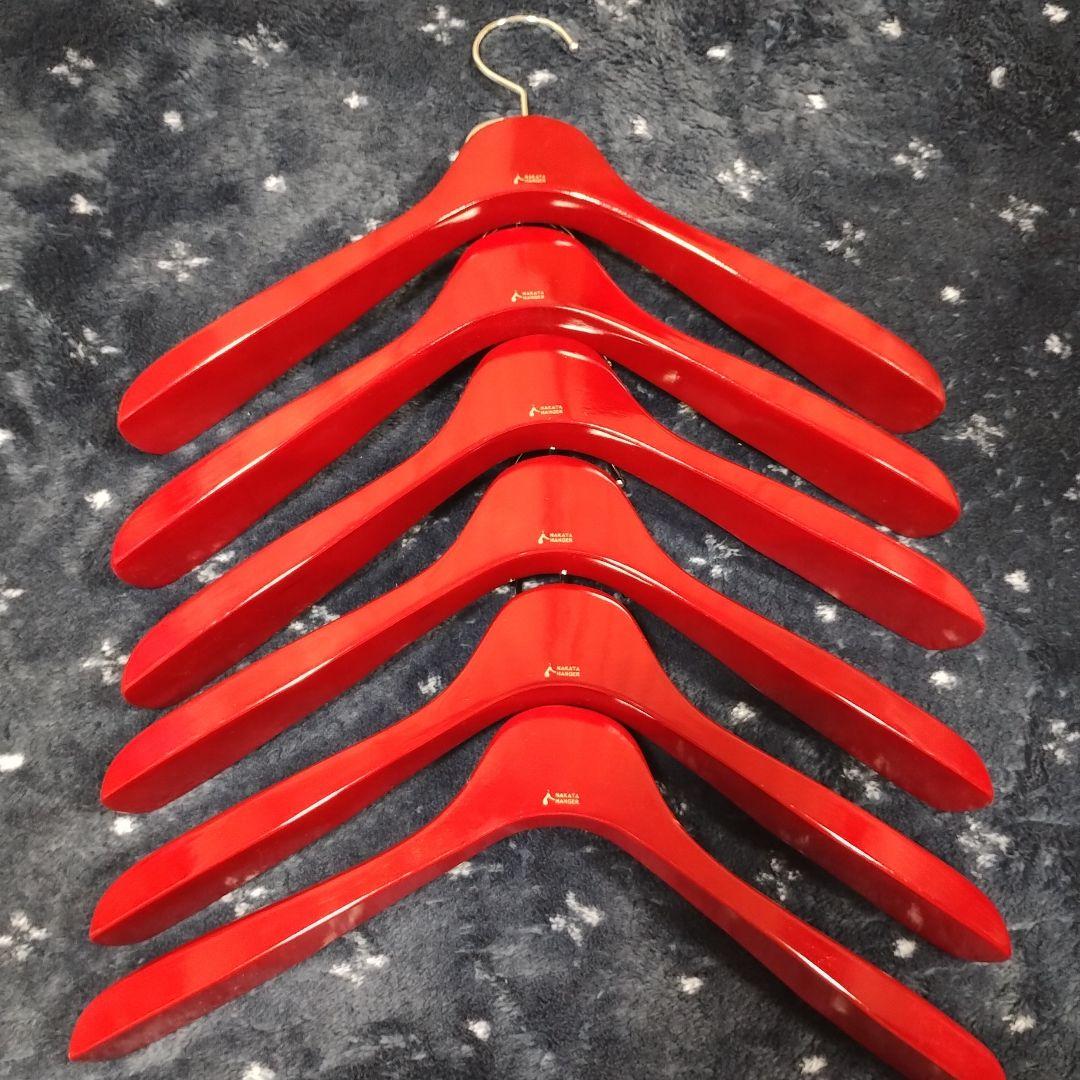 赤色 NAKATA HANGER レディース 約39cm 6本セット