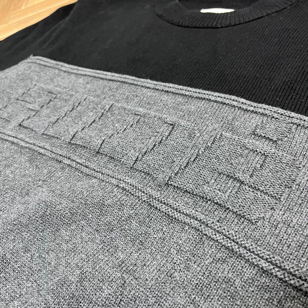 希少　AIME LEON DORE バイカラー　コットンニット　美品　Sサイズ