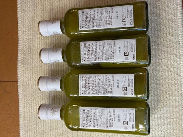 【新品・未開封品】【４個】無ろ過エキストラバージンオリーブオイル 500ml