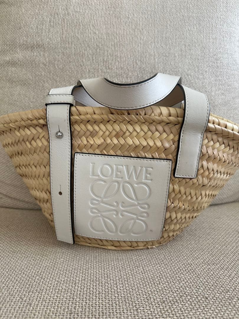 LOEWE ロエベ かごバッグ スモール ホワイト
