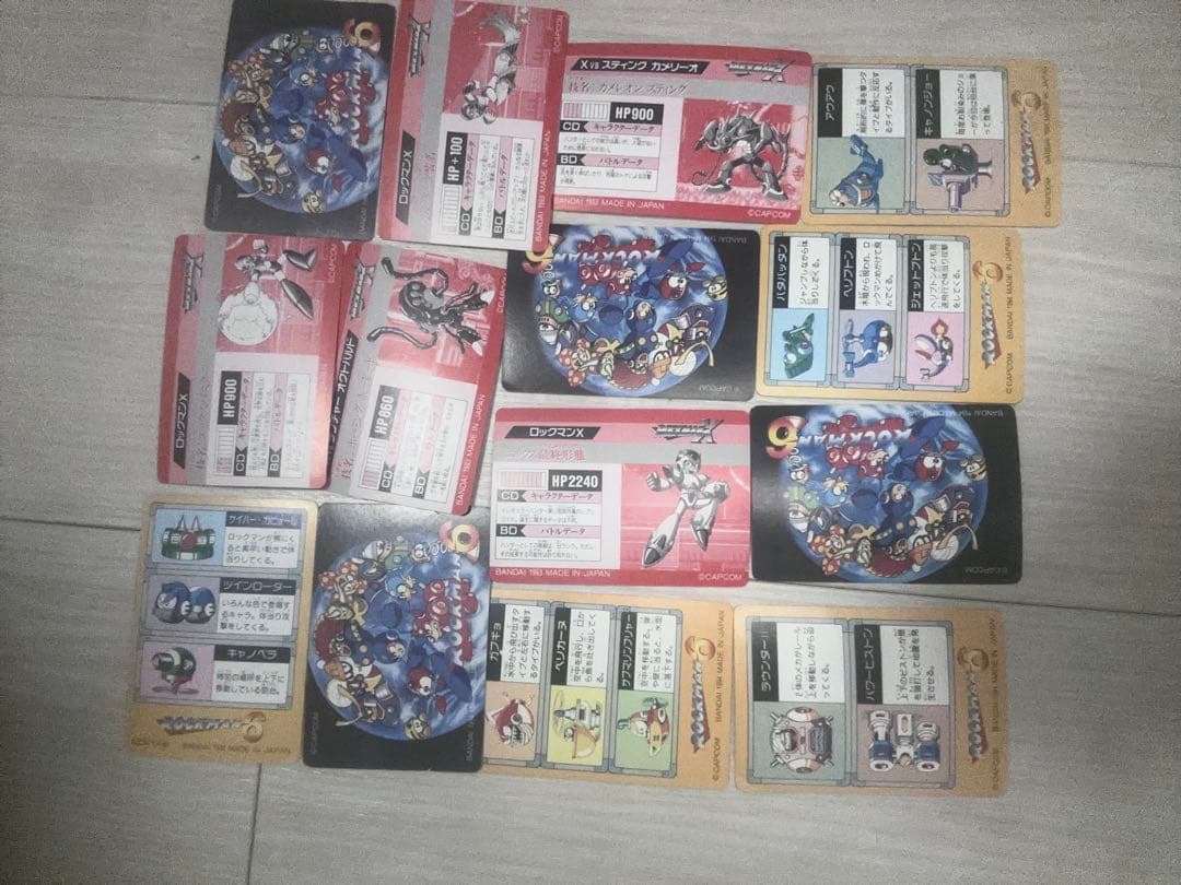 当時物　カードダス　ロックマン18枚セット