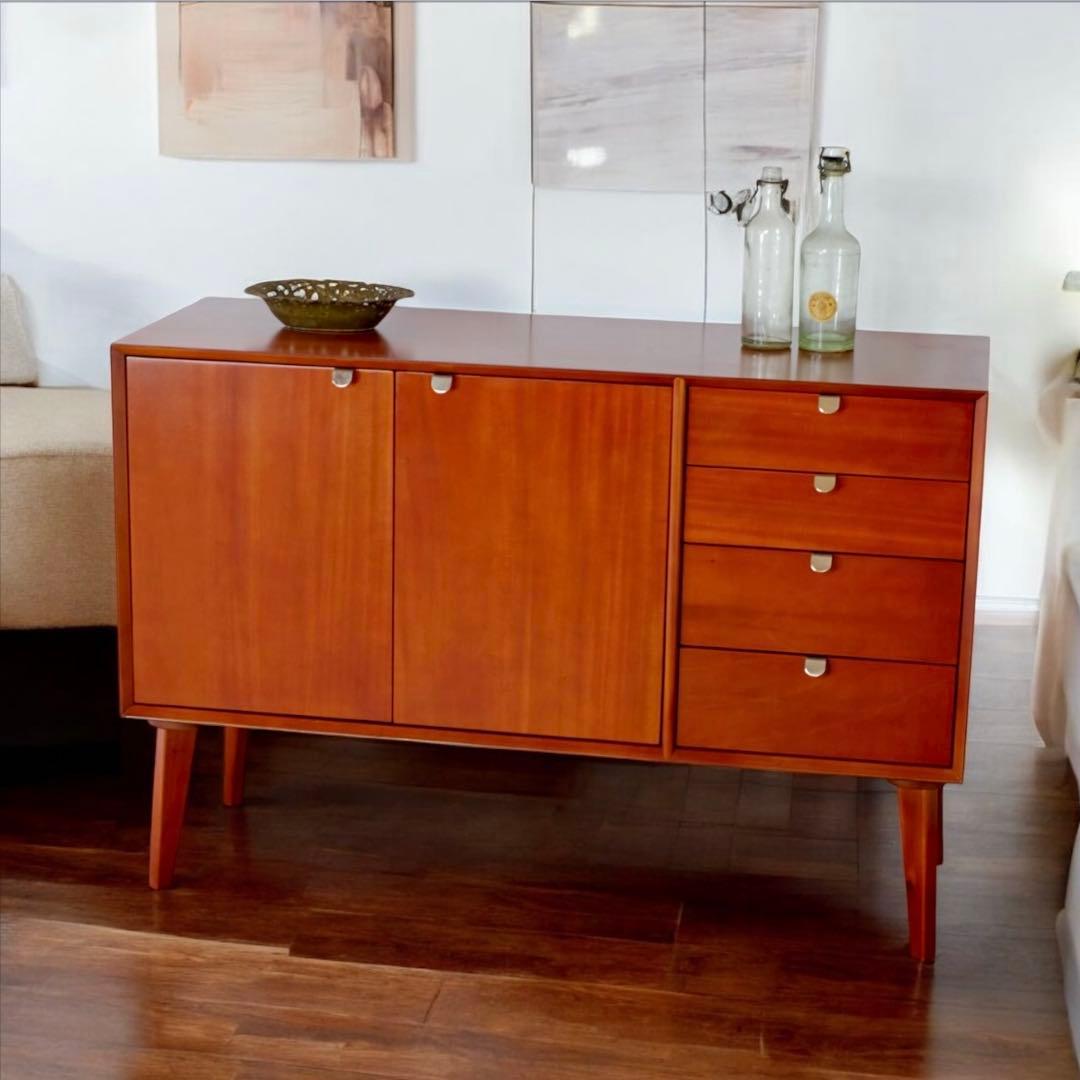 A 新品 北欧 キャビネット リビングボード 収納 本棚