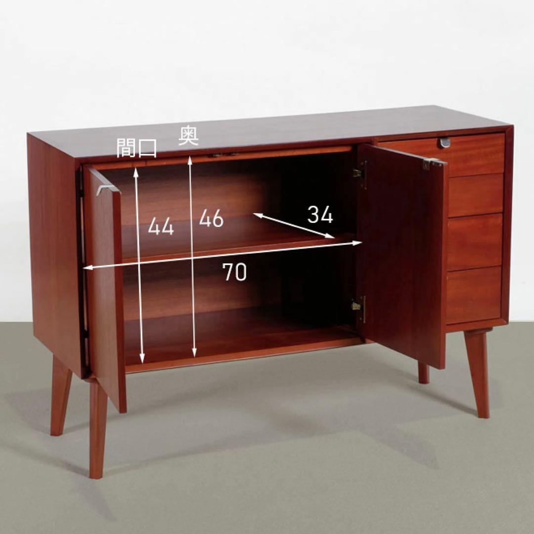 A 新品 北欧 キャビネット リビングボード 収納 本棚