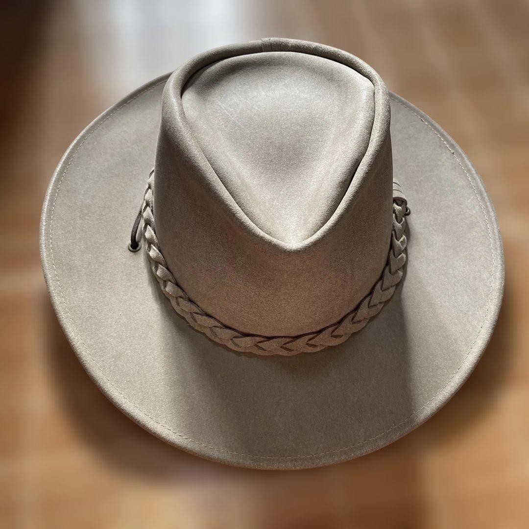 Henschel ベージュフェルトハット L