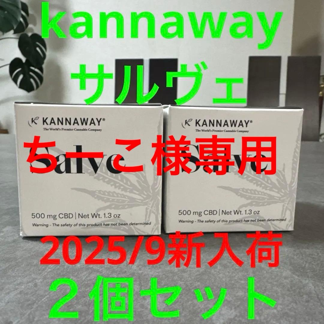 【ちーこ】 kannaway サルヴェ 2個セット 2025/9新入荷