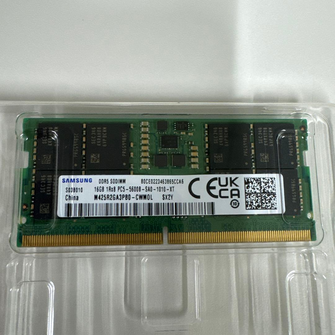 Samsung DDR5 16GB ノートPc用 メモリー