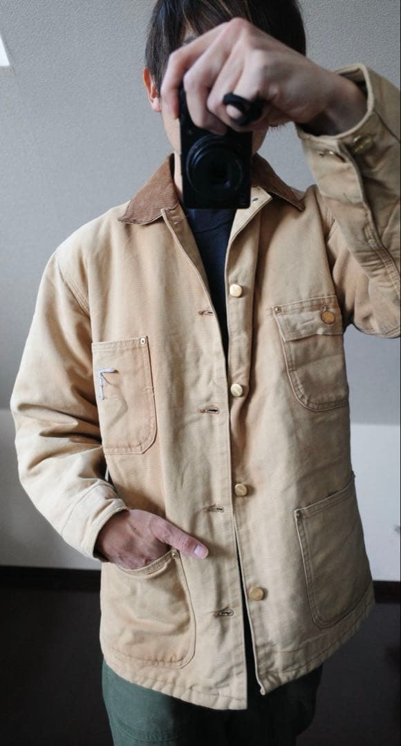 CarharttカーハートチョアコートダックジャケットブランケットUSAフェード