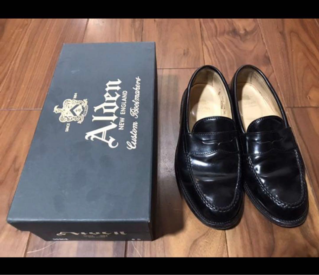 ALDEN コードバン ペニーローファー 99362 黒