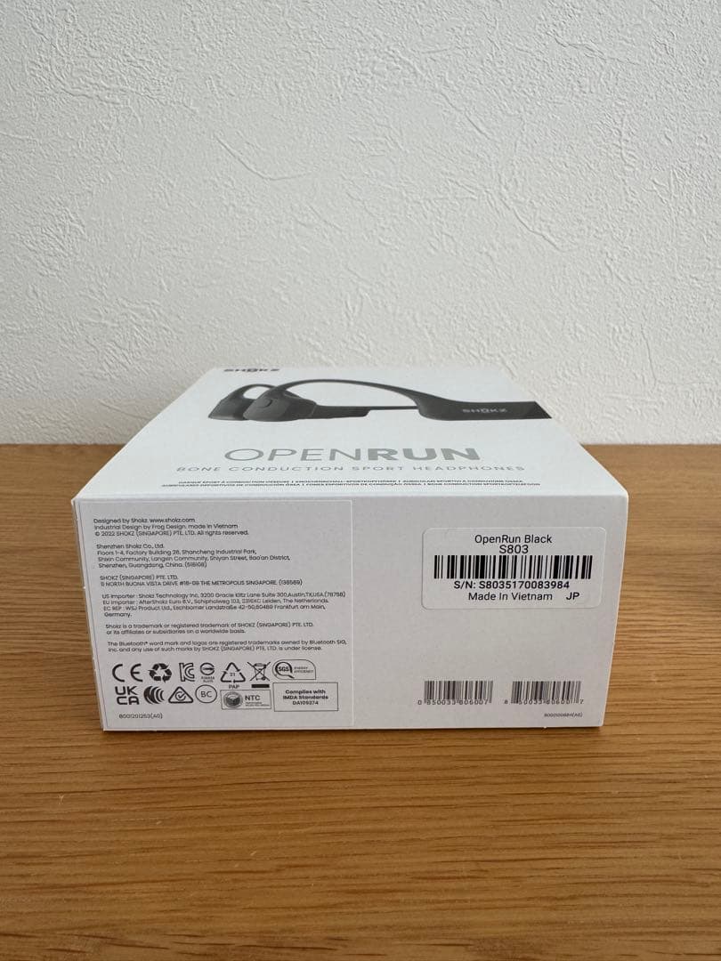 SHOKZ 骨伝導イヤホン openrun S803 美品