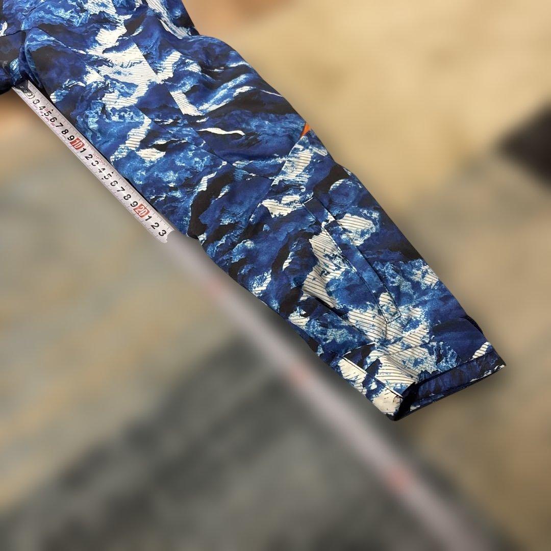 き*。様 青と白の迷彩 スキーウェア