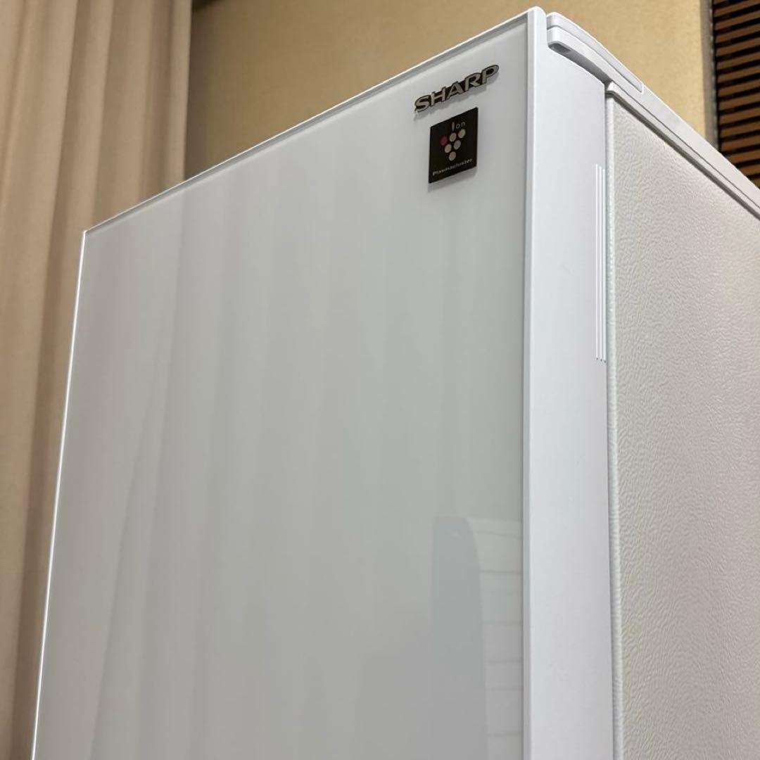 SHARP プラズマクラスター搭載冷蔵庫 137L ガラストップ つけかえドア