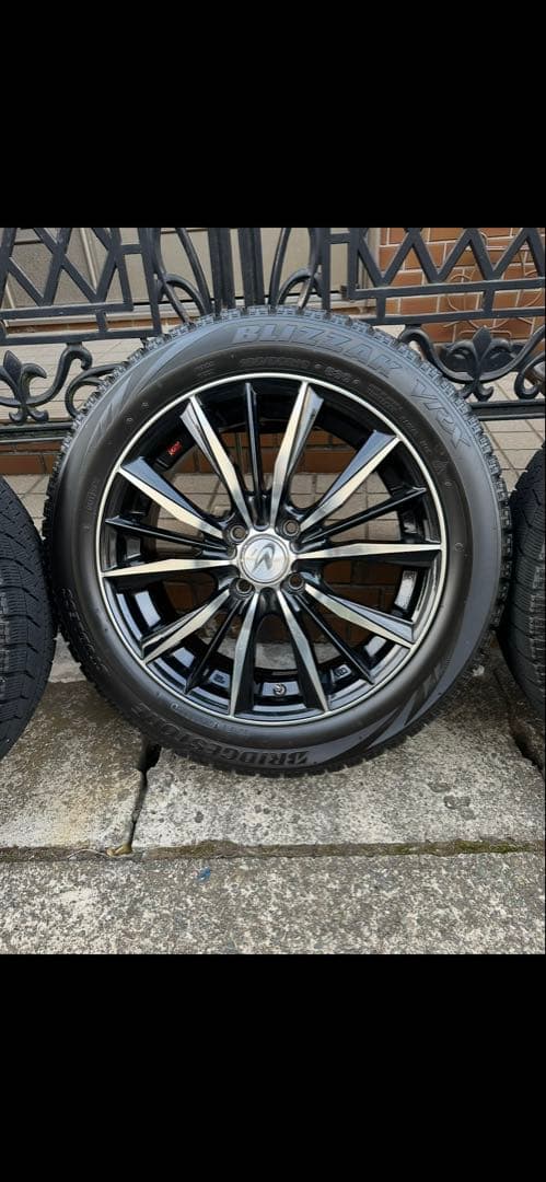 BSスタッドレスVRX185/55R16レオニスアルミセット