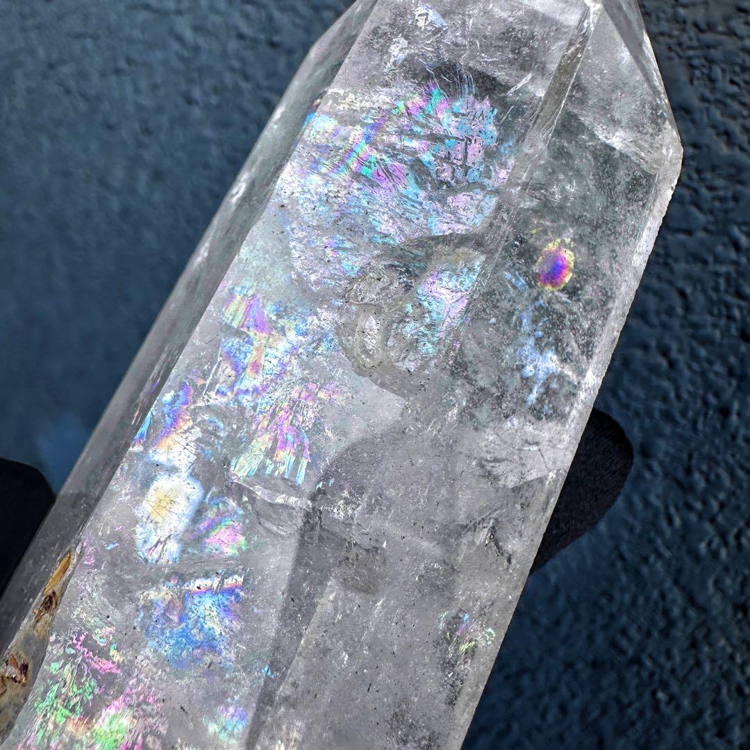 高品質❗️浄化 超強いパワーアゼツライト☆レインボーヒマラヤクラスターA1469