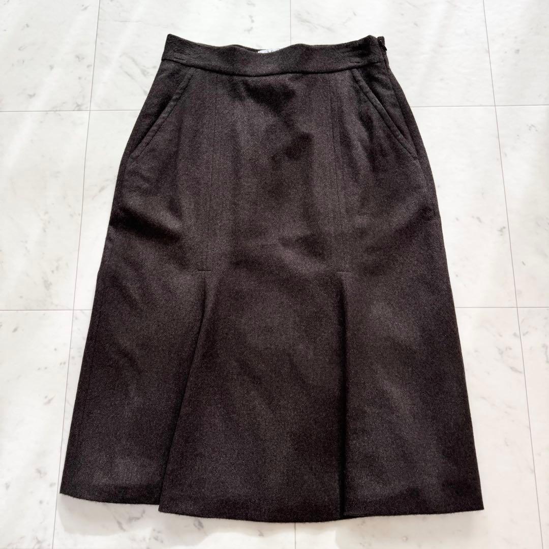 【美品】Max Mara マックスマーラ スカートスーツ アンゴラ 白タグ