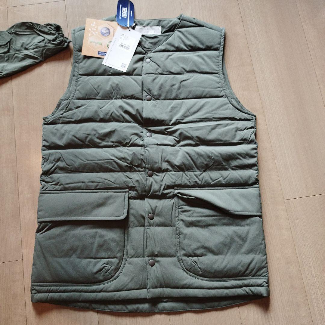 AXESQUIN ニビイロ ストレッチのダウンベスト 三