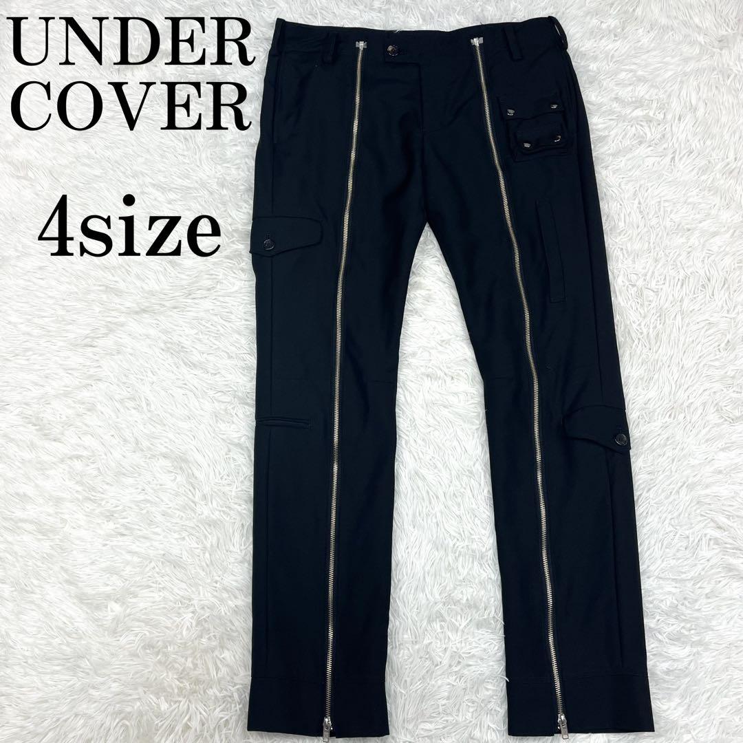 極美品 希少 アンダーカバー ボンディングパンツ スラックス モヘヤ混 刺繍